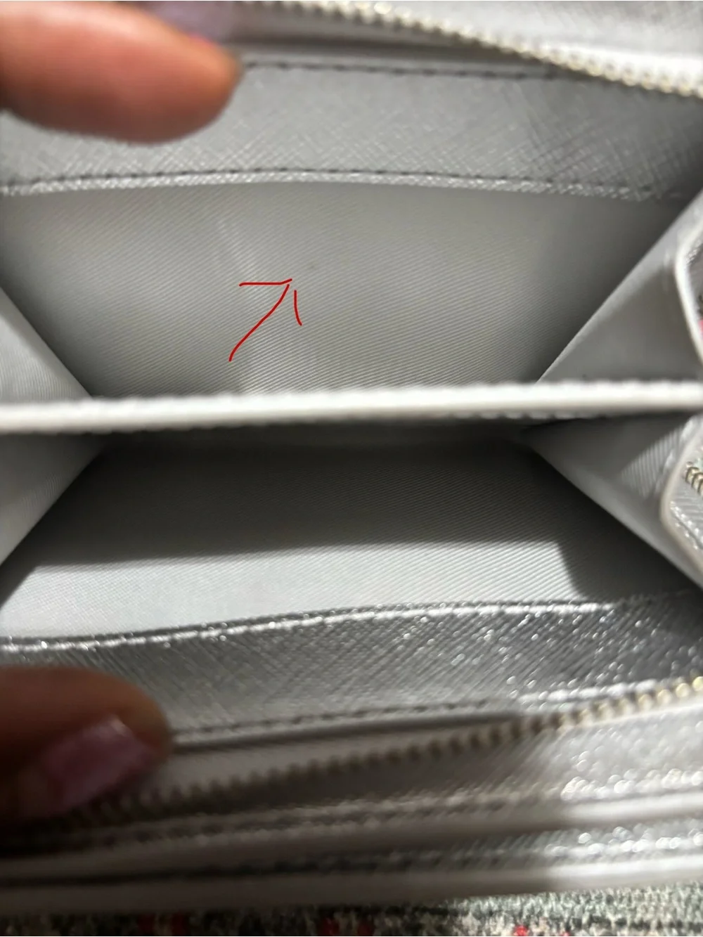 Marc Jacobs Silver Snapshot Wallet